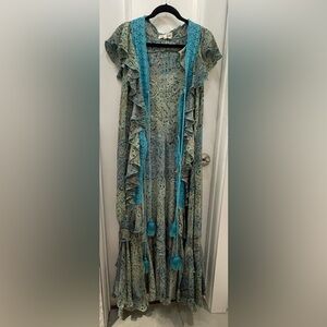 Bohemian Paisley Maxi cover with Tassels